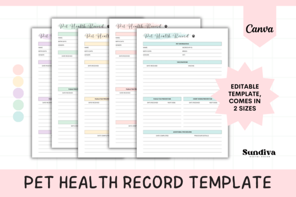 Download Pet Health Record Template 2 - Premium Resources