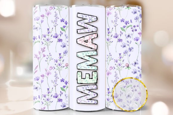Download Floral Mothers Day Tumbler Wrap Memaw - Premium Resources