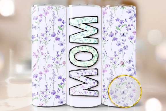 Download Floral Mothers Day Tumbler Wrap Mom PNG - Premium Bundle