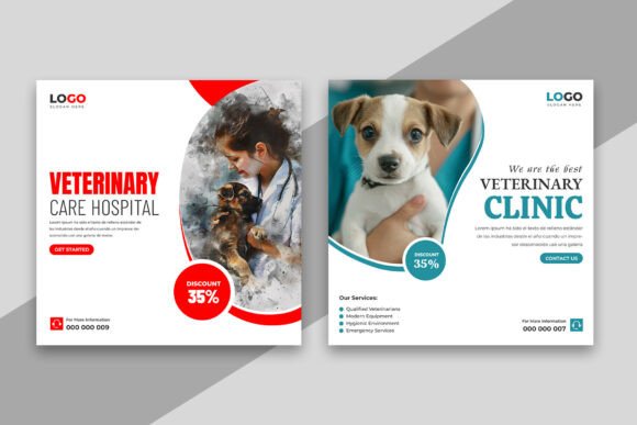 Download Veterinary Care Center Social Media Post - Premium Resources